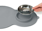 Individual con Plato "Placemat Peanut Medium" - Gris