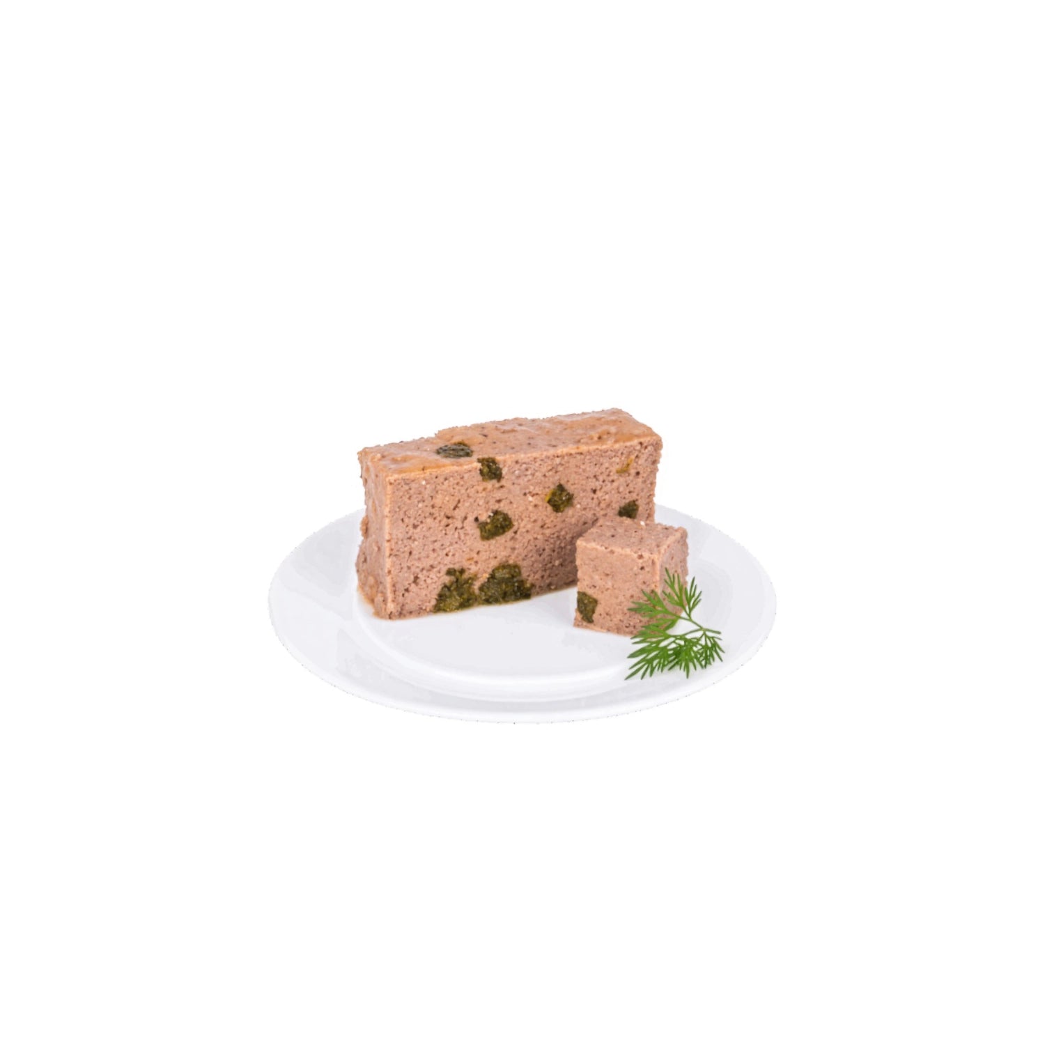 Plaisir Chef Terrina de Salmón con Espinaca y Crema para Gatos, alimento húmedo de 190 g para gatos adultos.