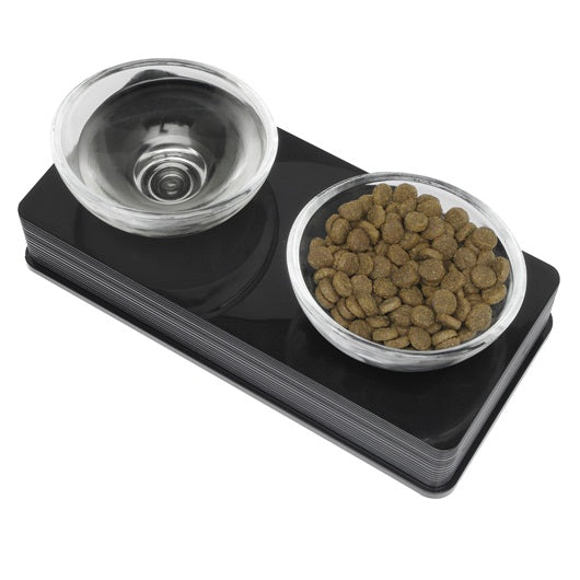 Platos Elevados de Vidrio para Gatos