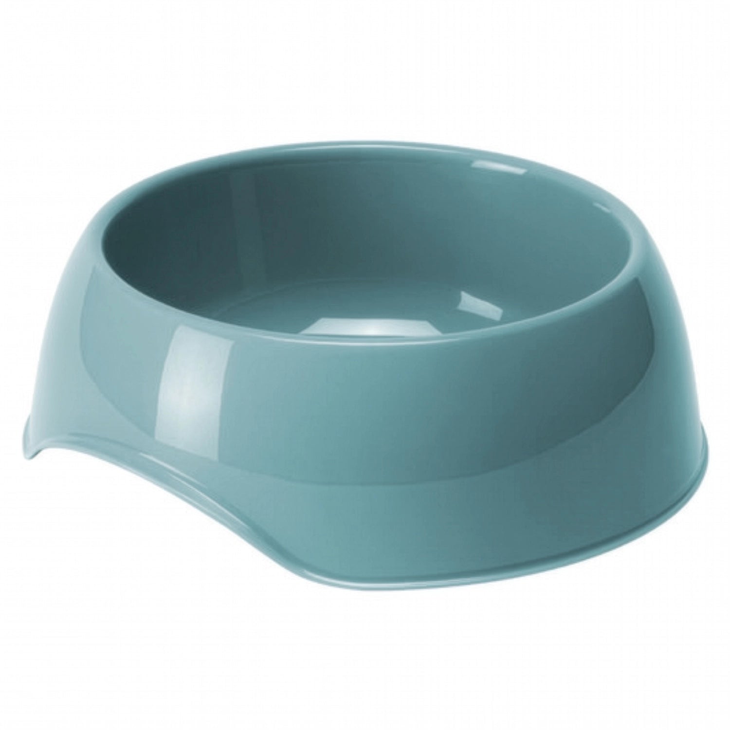 Bowl Comedero Gusto Moderna color celeste, plato para perros y gatos de plástico resistente con diseño ergonómico.