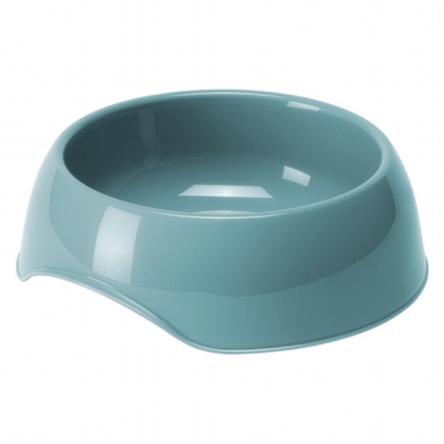 Bowl Comedero Gusto Moderna color celeste, plato para perros y gatos de plástico resistente con diseño ergonómico.
