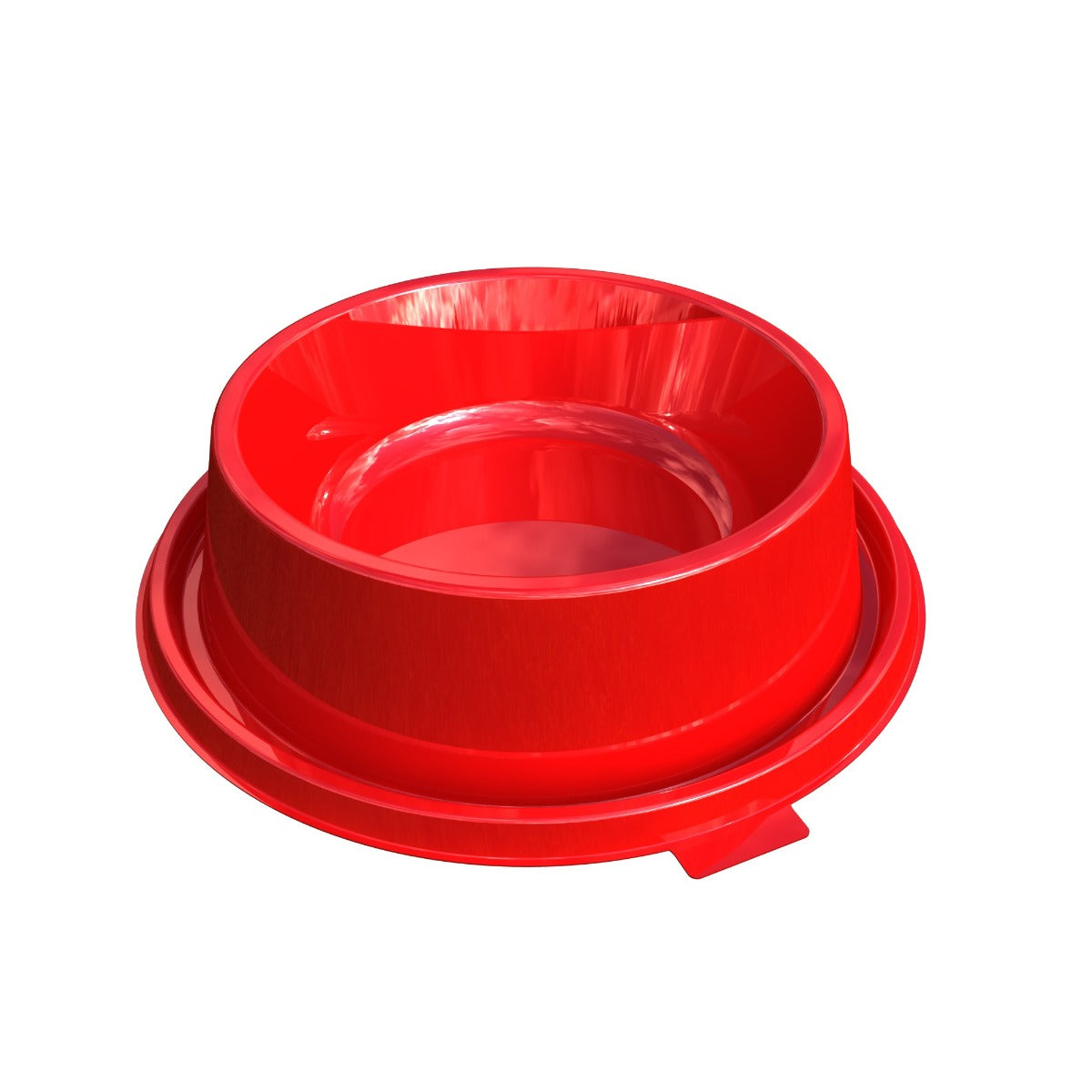 Plato Anti Hormigas para Perros  - rojo