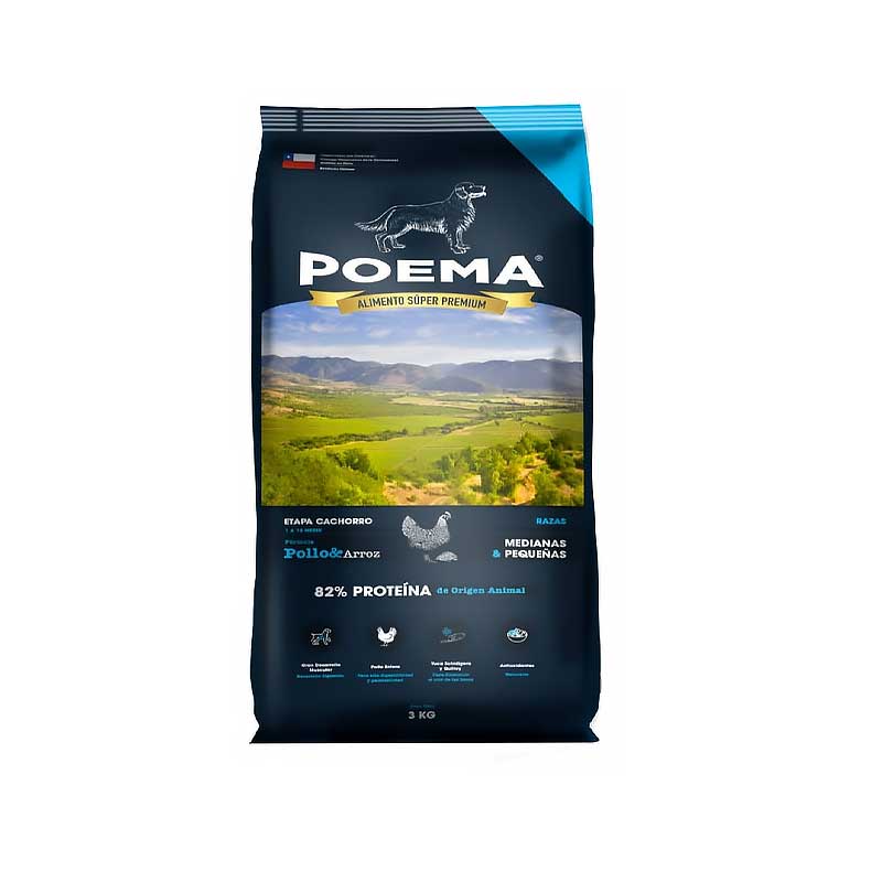 Poema Alimento Pollo para Cachorros - 3 Kg