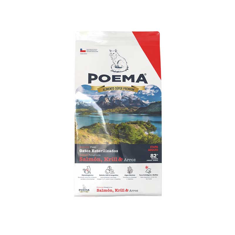 Poema Alimento Control de Peso para Gatos - 7 Kg / Chile