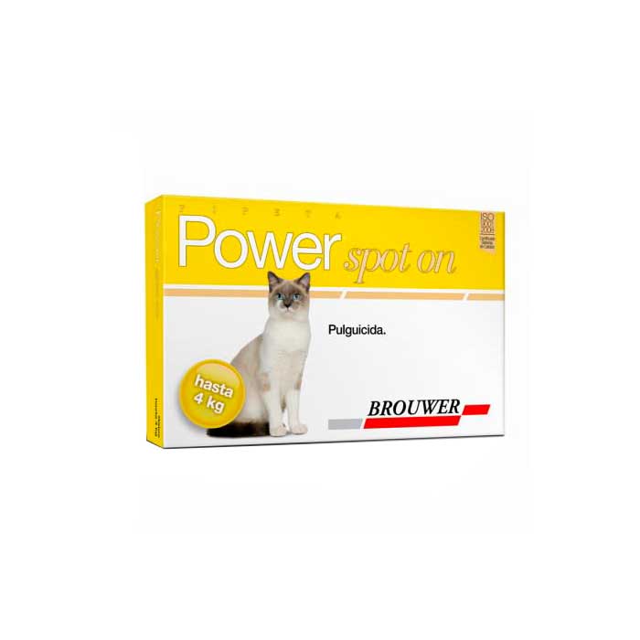 Pipeta Antiparasitario Externo "Power Spot On" para Gatos - 4 Kg a 8 Kg