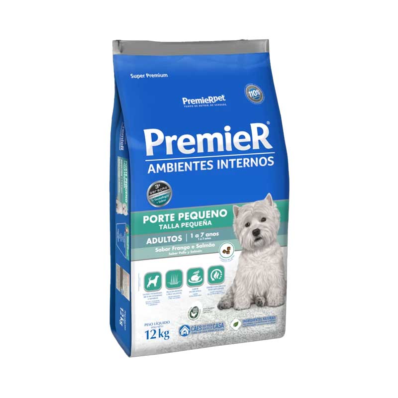 PremieR Pet Ambientes Interiores Pollo y Salmón para Perros Raza Pequeña - 2,5 Kg