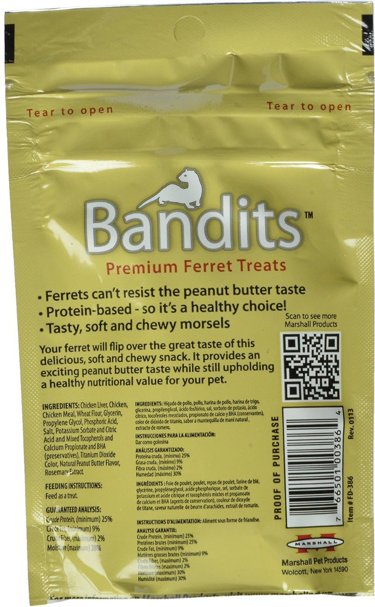 Snacks Premium "Bandits" para Hurón