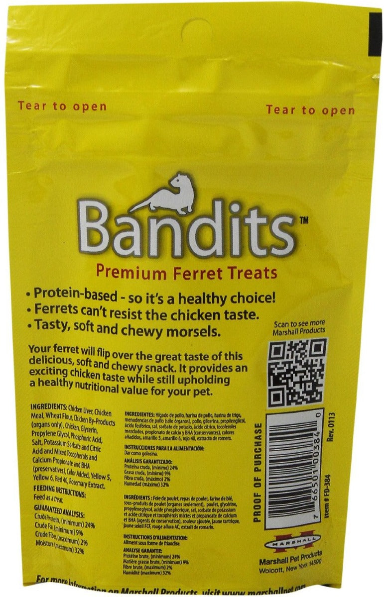 Snacks Premium "Bandits" para Hurón