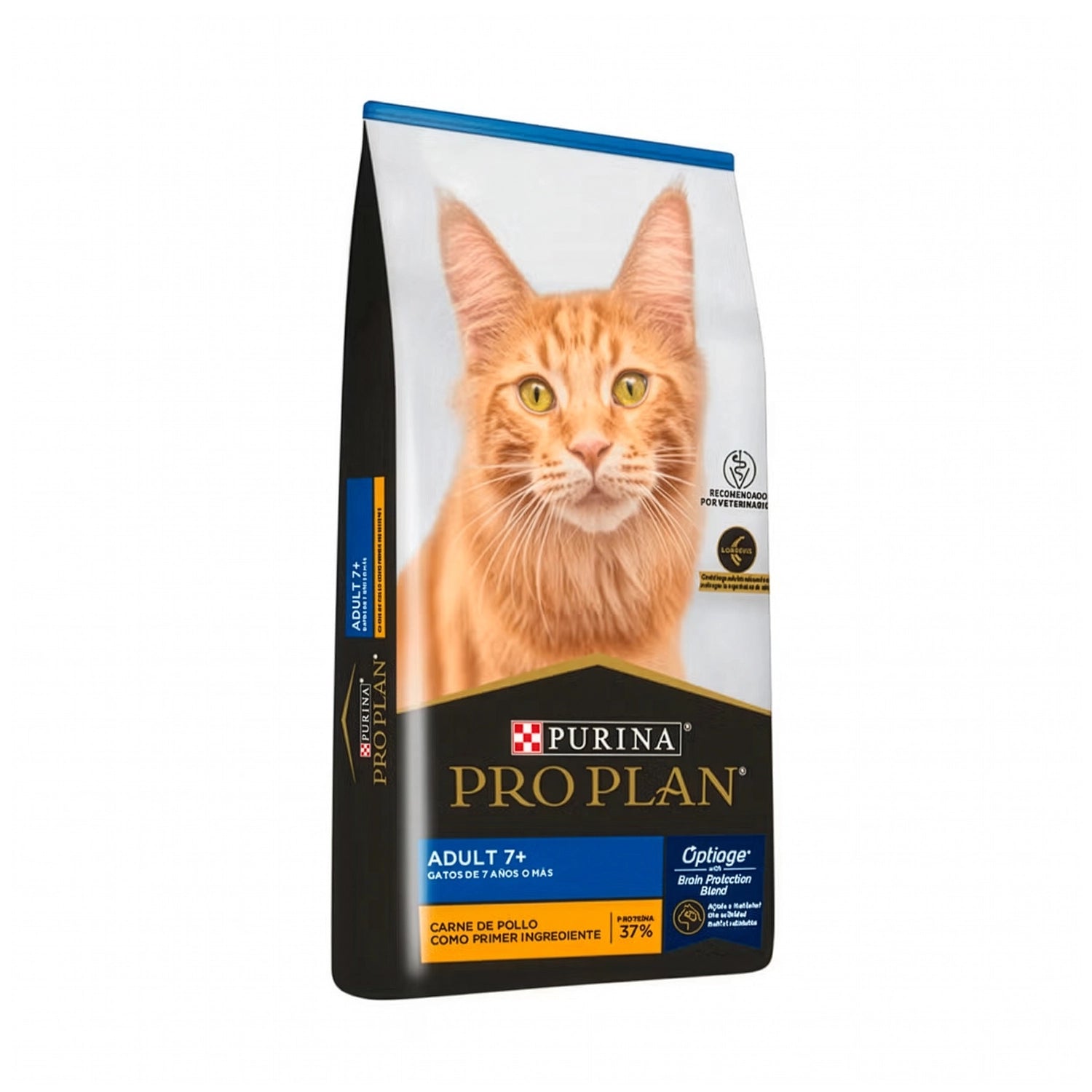 Pro Plan Gato Adulto 7+ con pollo como primer ingrediente, bolsa de alimento seco para gatos senior con Optiage.