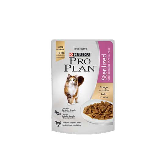 Pro Plan Pouch Gato Esterilizado Pollo 85 gr