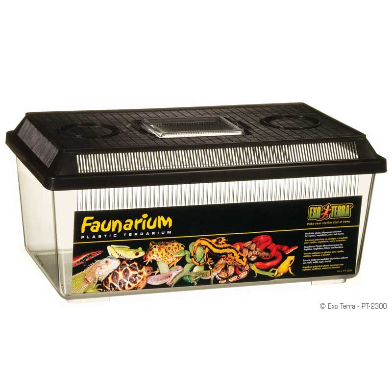 Faunarium Terrario de Plástico Exo Terra - Flat L