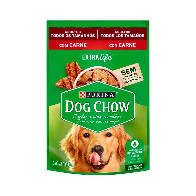 Dog Chow Pouch Carne para Perros 100 g