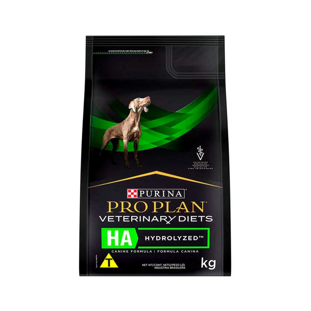 Pro Plan Veterinary Diets HA "Hipoalergénico" Perro en bolsa de alimento seco veterinario, con perro adulto y fórmula hidrolizada.