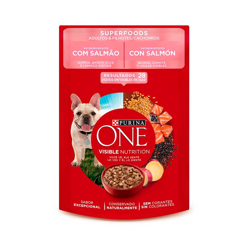 Purina One Pouch Super Foods Perros Adultos y Cachorros 85 g