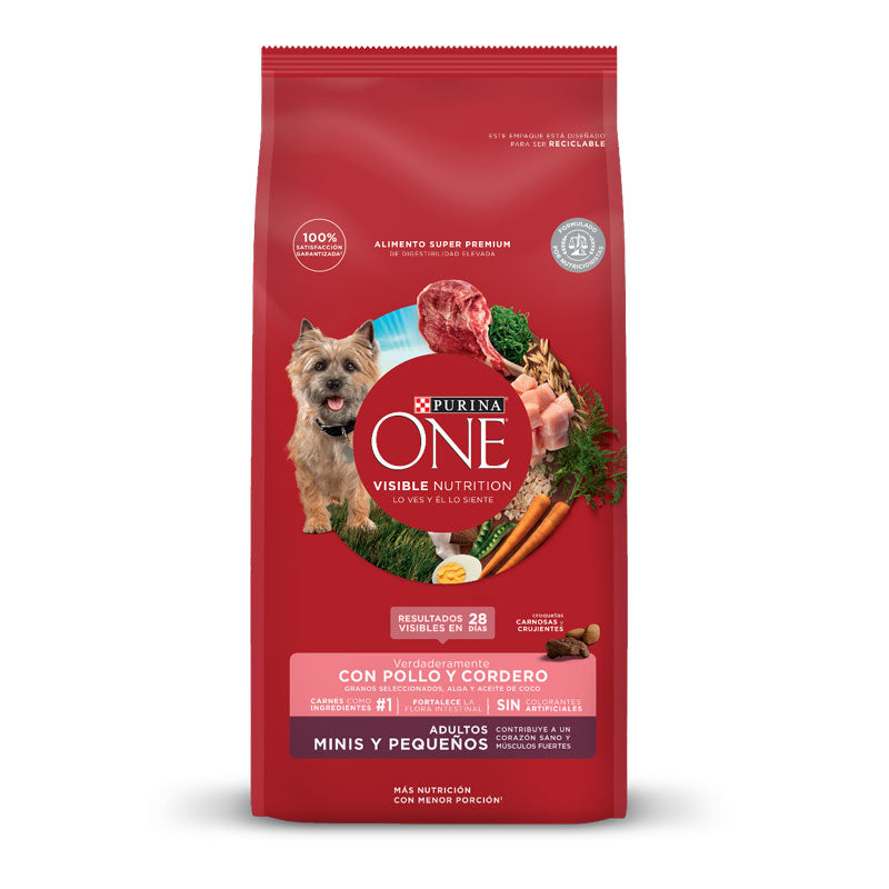 Purina One Pollo y Cordero para Perros Mini y Pequeños - 2 Kg