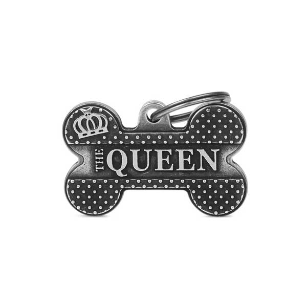 Placa Bronx Hueso "My Family" Grande "The Queen"