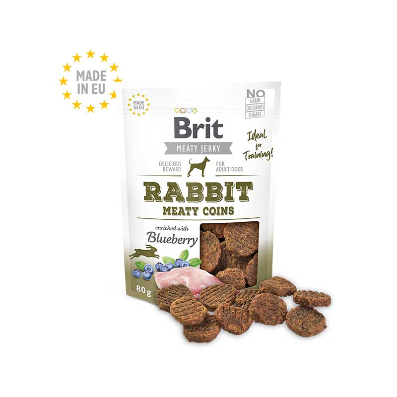 Snack Brit Meaty Coins de Conejo para Perros