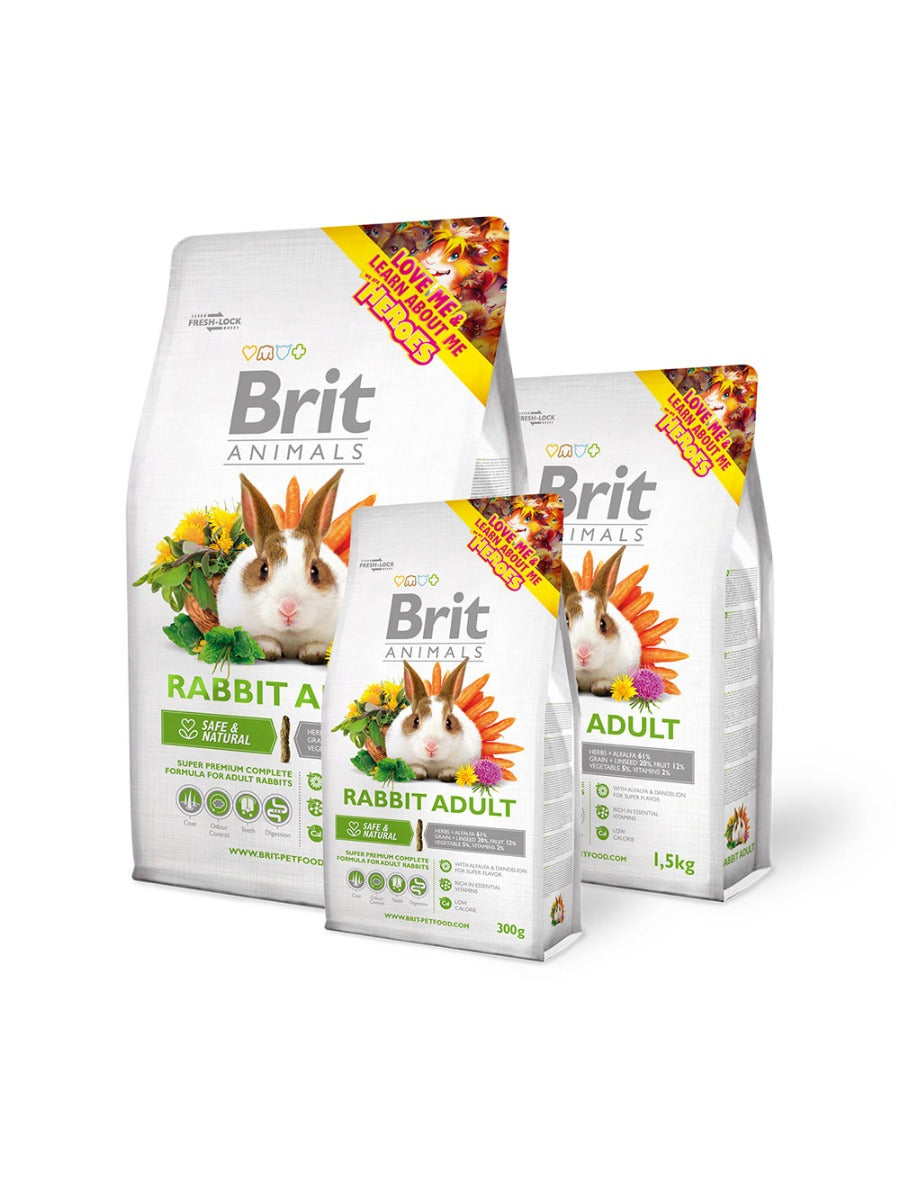 Brit Animals para Conejo Adulto - 300 gr