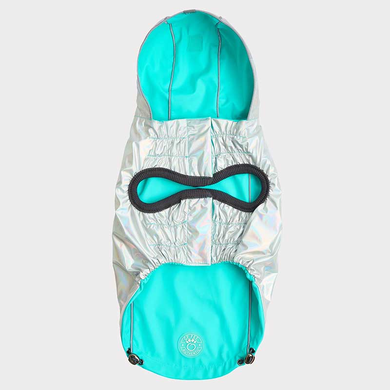 Impermeable Reversible Neon Aqua  - S