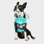 Impermeable Reversible Neon Aqua  - L