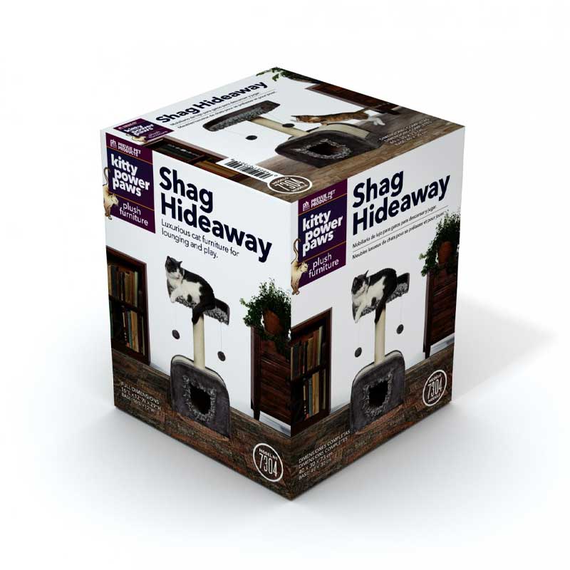 Rascador con Guarida Kitty Power Paws Gris