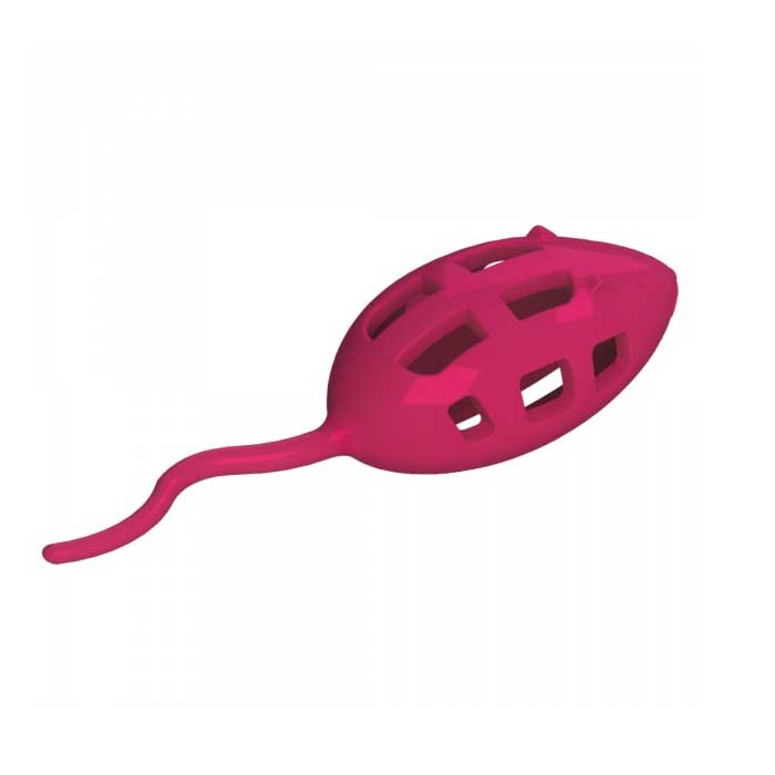 Juguete Ratón Dispensador Snacks para Gatos - Rosado