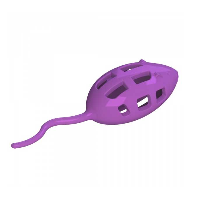 Juguete Ratón Dispensador Snacks para Gatos - Violeta