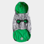 Impermeable Reversible Verde para Perros - S