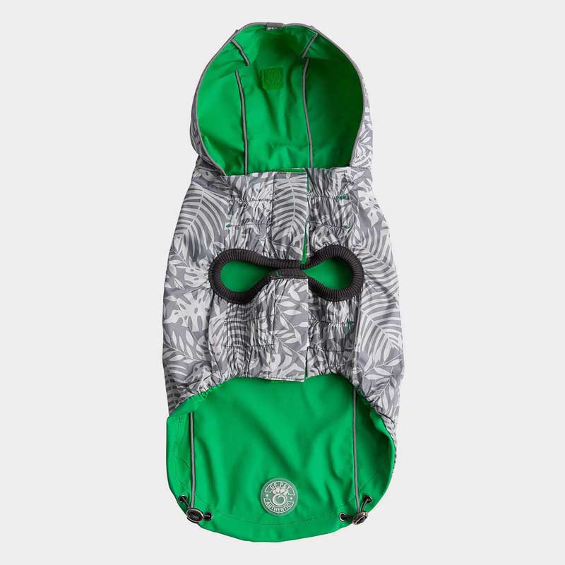 Impermeable Reversible Verde para Perros - S