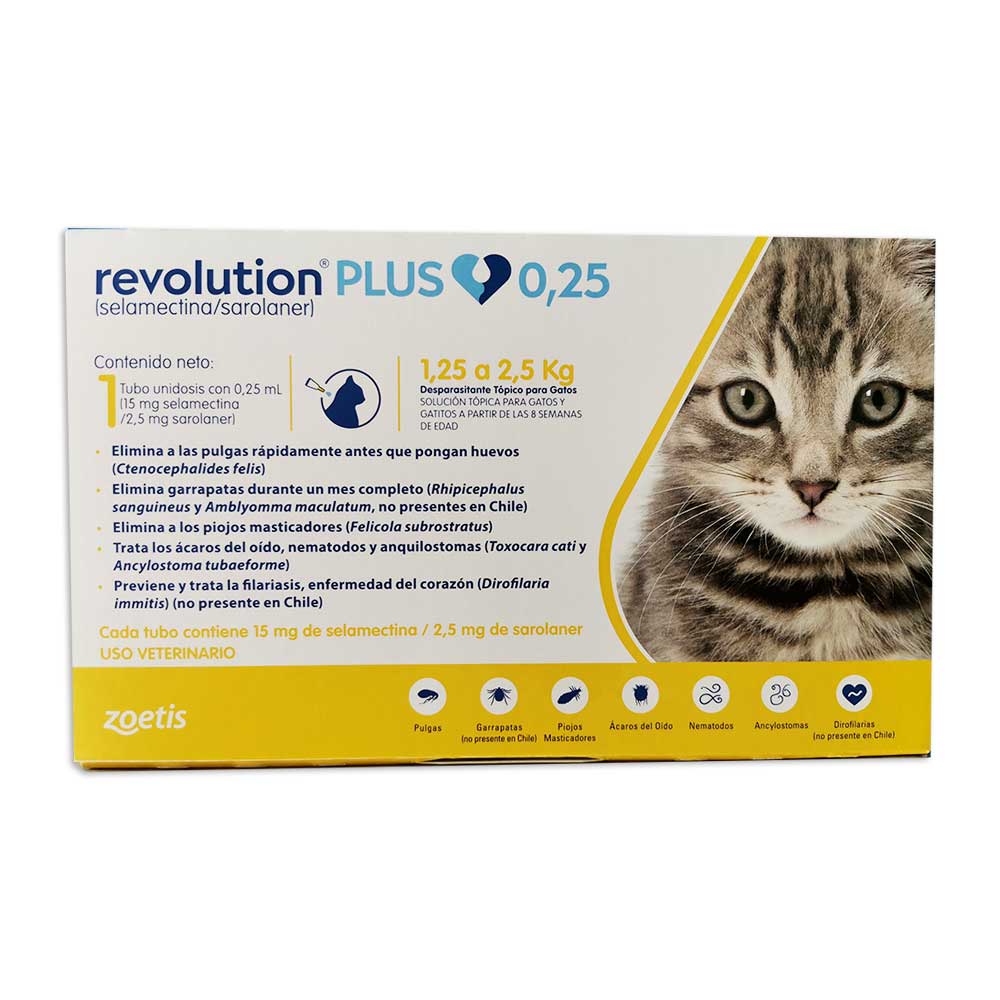 Revolution Plus Antiparasitario Interno y Externo para Gatos