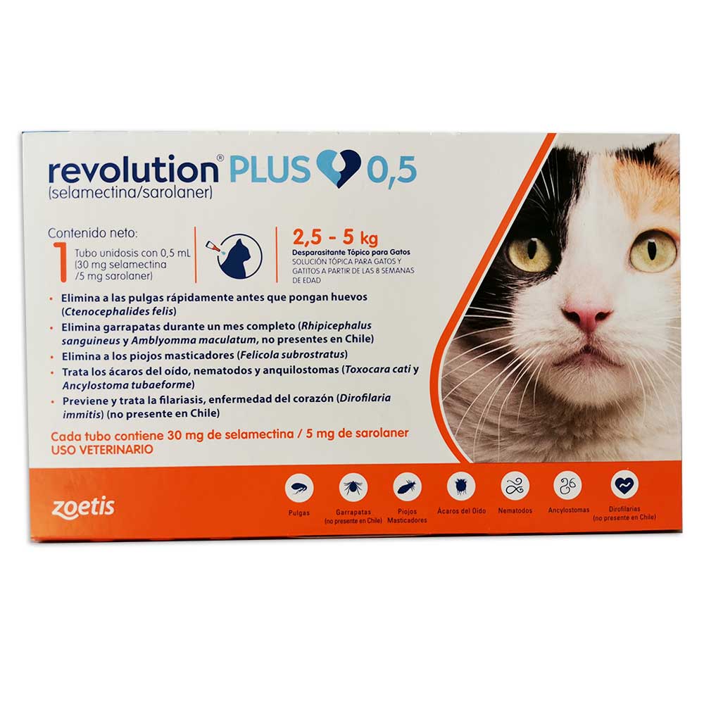Revolution Plus Antiparasitario Interno y Externo para Gatos