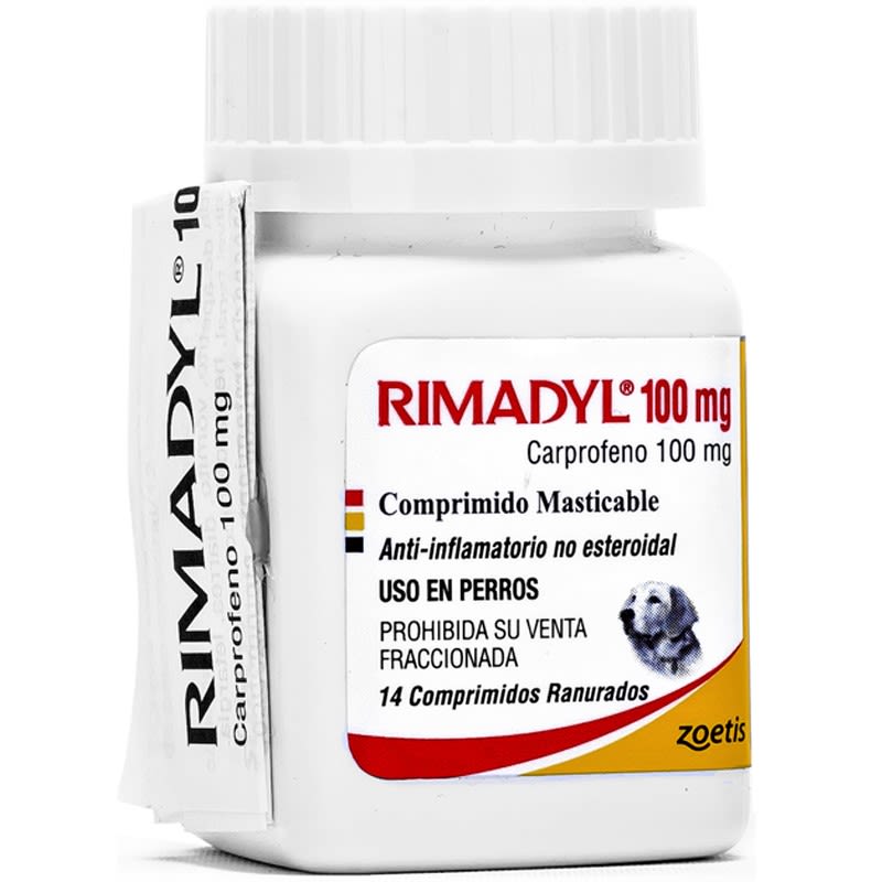 Rimadyl Antiinflamatorio 100 mg - 14 comprimidos ranurados