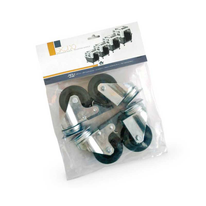 Set de Ruedas para Jaula Transporte Skudo
