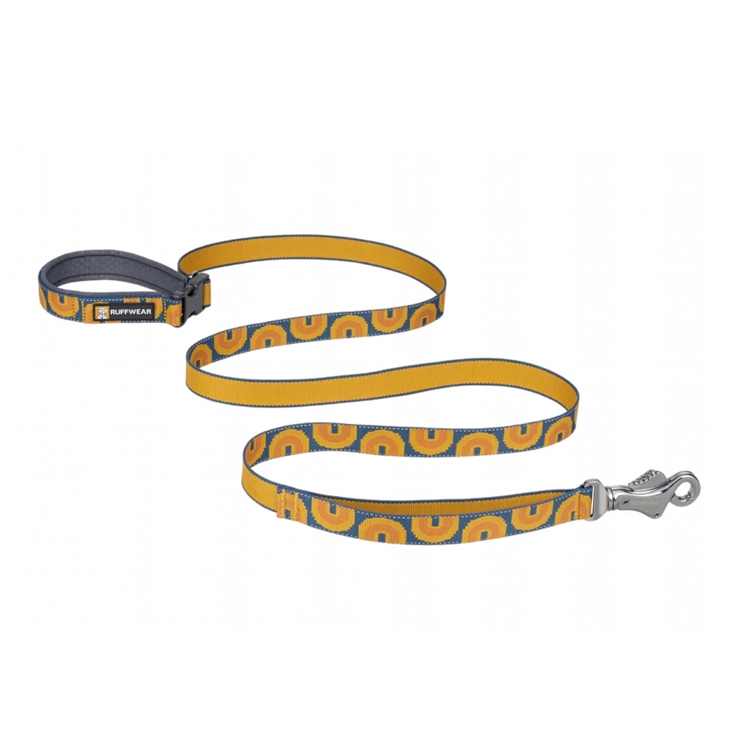 Correa Manos Libres "Crag Reflective" Ruffwear con diseño, asa acolchada ajustable y mosquetón metálico.