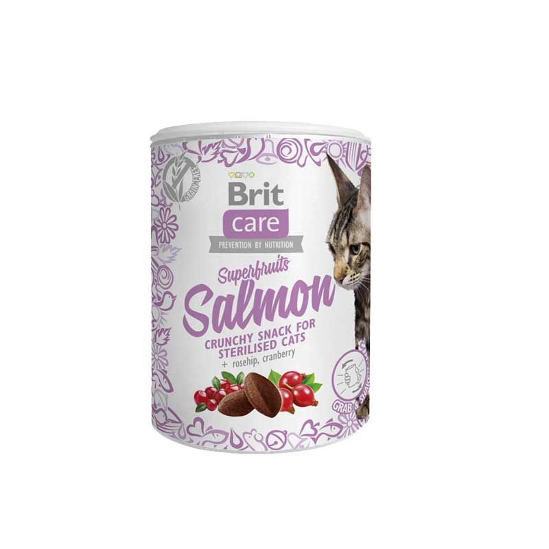 Brit Care Cat Snack Superfruits Salmón 100 gr