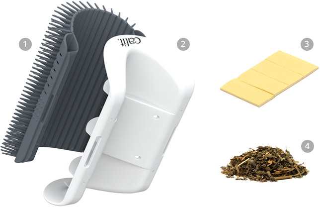 Cepillo de Pared Autoservicio "Self Groomer" con Catnip