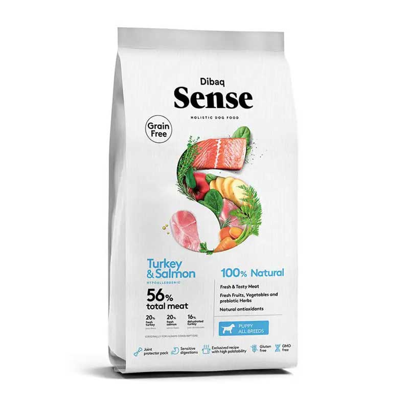 Dibaq Sense Pavo y Salmón para Cachorros - 2 Kg