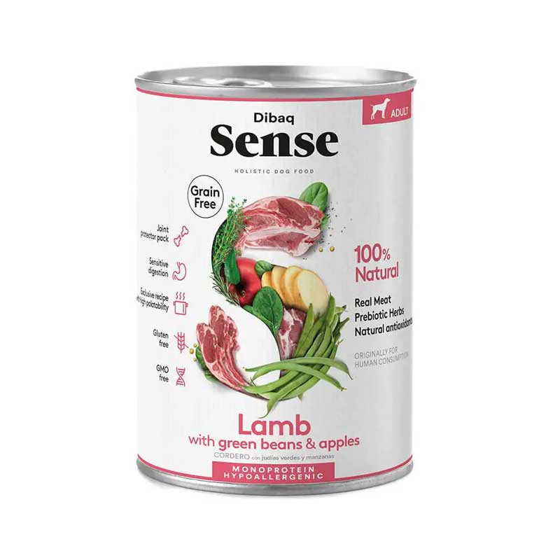 Dibaq Sense Lata Cordero para Perros 380 g