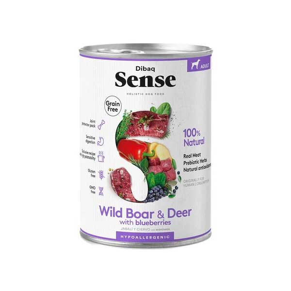 Dibaq Sense Lata Ciervo y Javalí para Perros 380 g