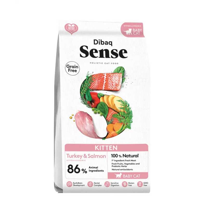 Dibaq Sense Grain Free Pavo y Salmón para Gatitos - 6 Kg