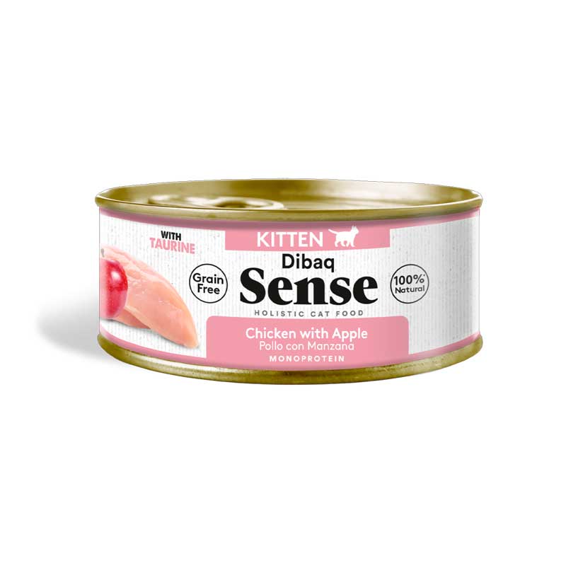 Dibaq Sense Lata Pollo con Manzana para Gatos Esterilizados 70 g
