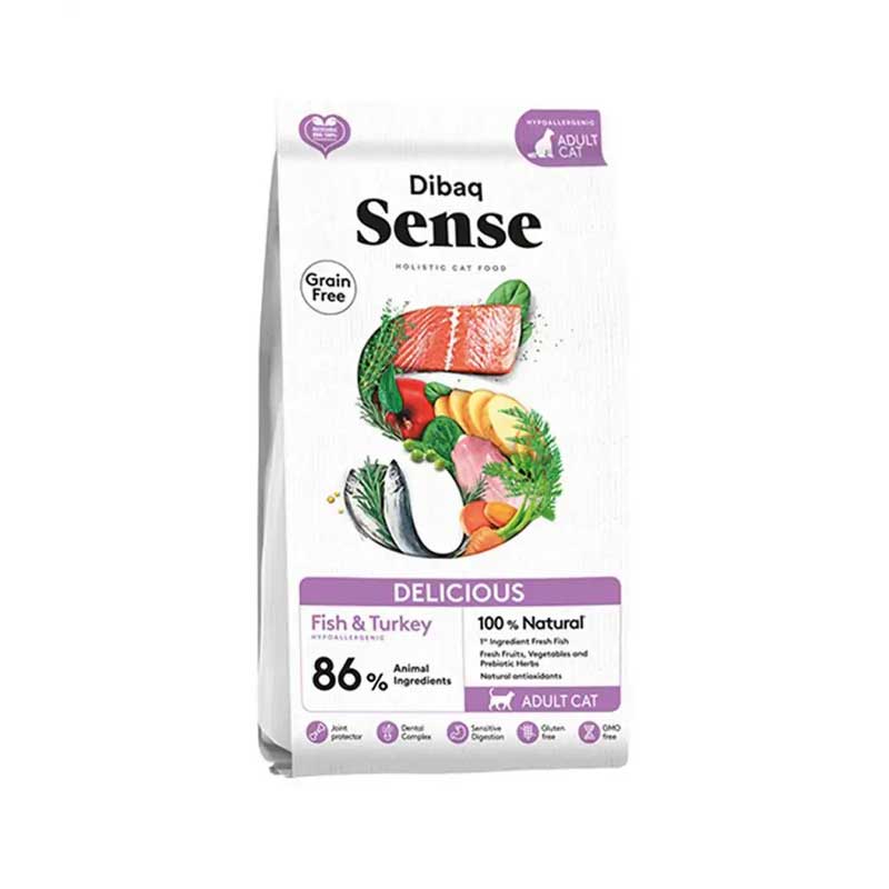 Dibaq Sense Grain Free Pescado y Pavo para Gatos - 6 Kg