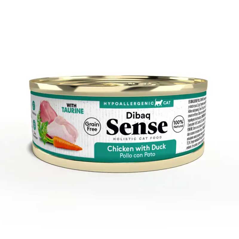 Dibaq Sense Lata Pollo y Pato para Gatos 70 g