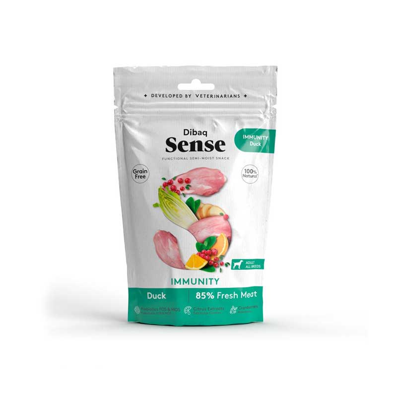 Dibaq Sense Snack Funcional Inmunidad Pato para Perros 100 g