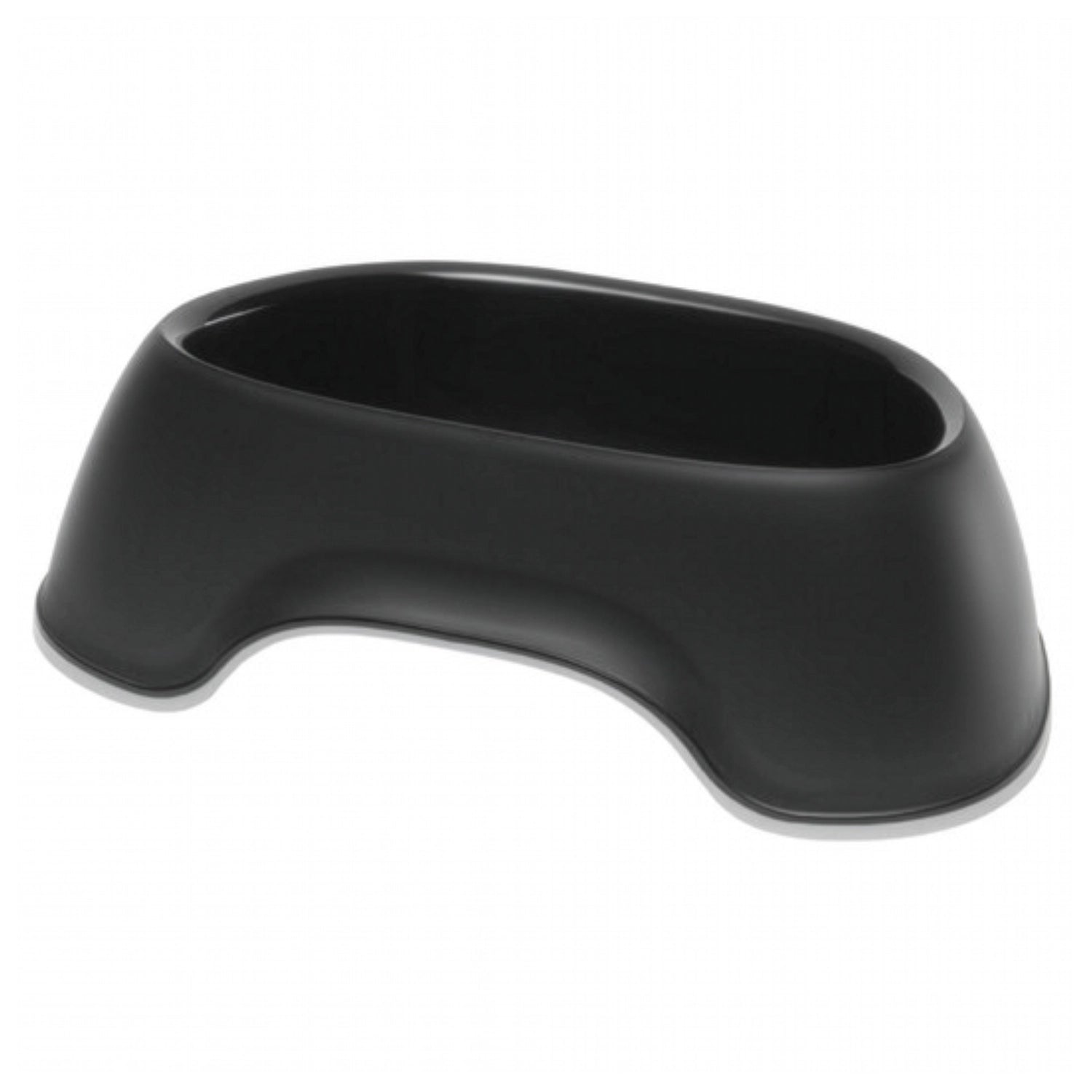 Bowl Comedero Sensibowl Moderna color negro, plato para perros y gatos con base antideslizante y diseño ergonómico.
