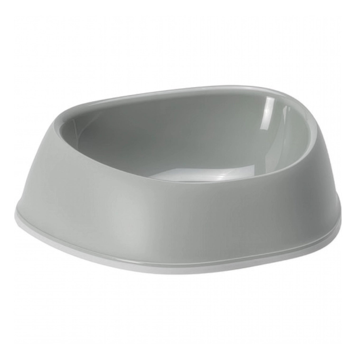 Bowl Comedero Sensibowl Moderna color gris, plato para perros y gatos con base antideslizante y diseño ergonómico.