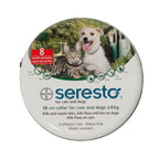Collar Antiparasitario Seresto Bayer para perros y gatos hasta 8 kg, protección contra pulgas y garrapatas por 8 meses.