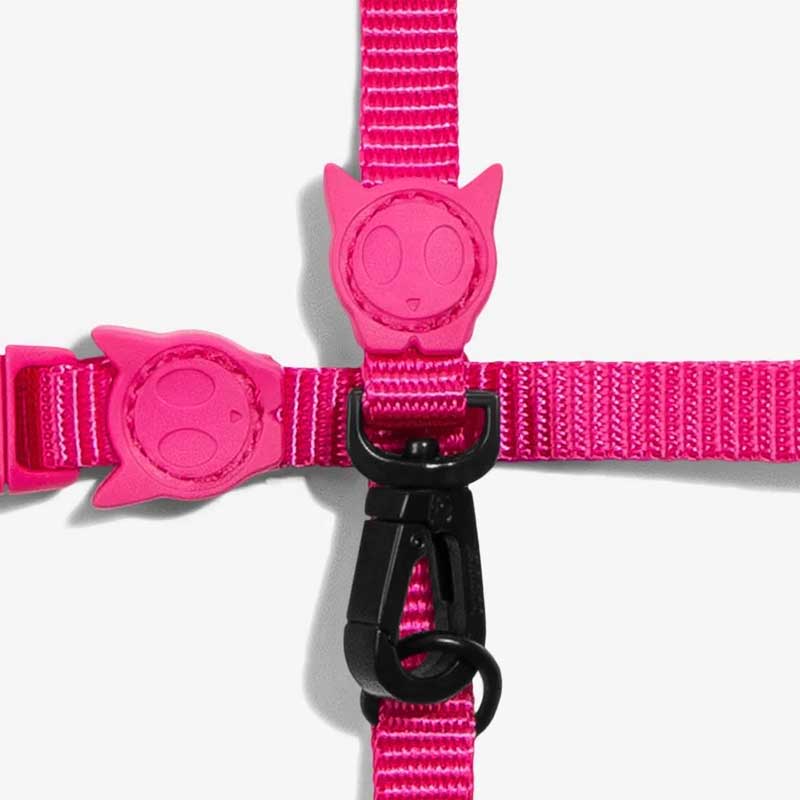 Set Arnés y Correa para Gatos "Pink Led" Zee.Cat