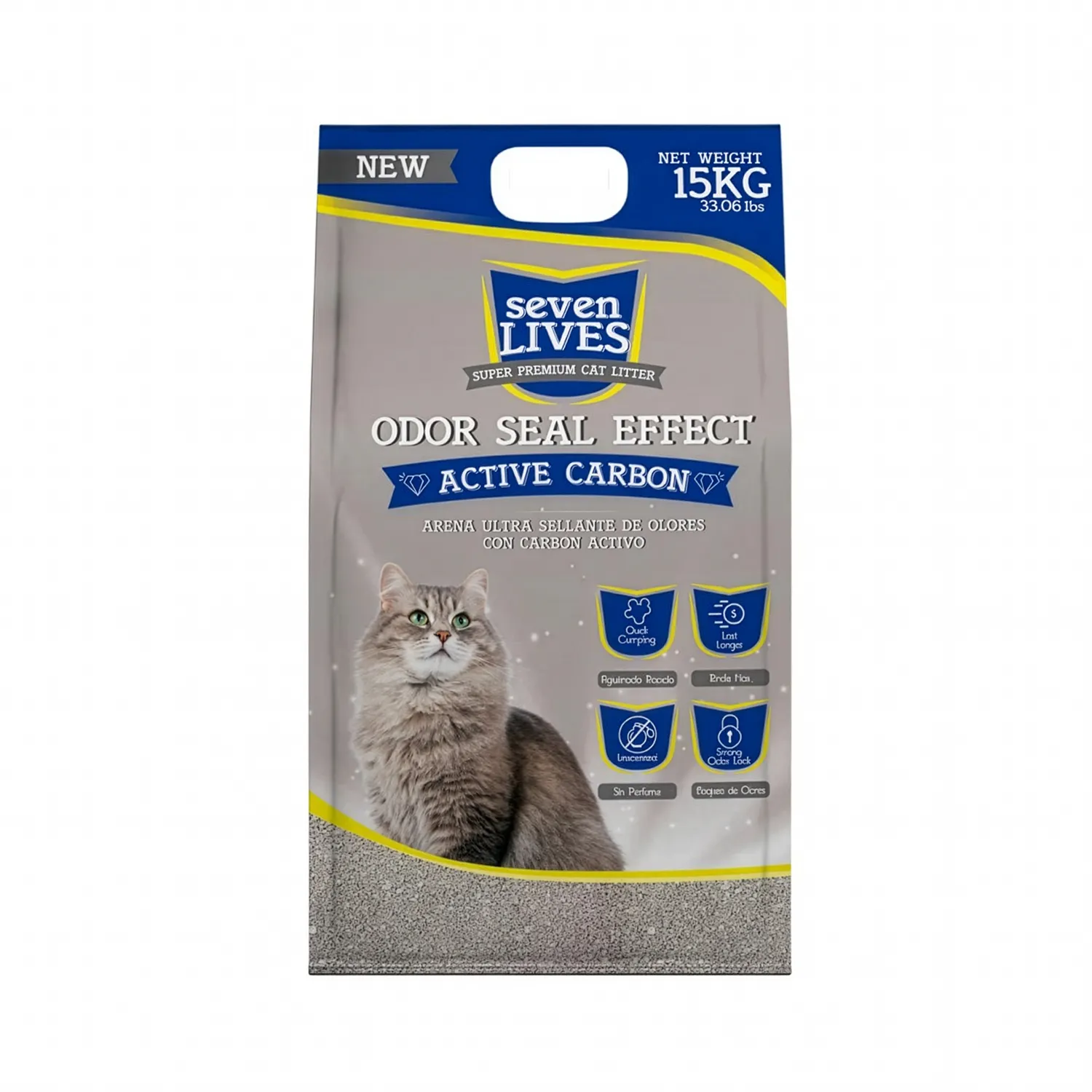 Seven Lives Arena Sanitaria con Carbón Activado