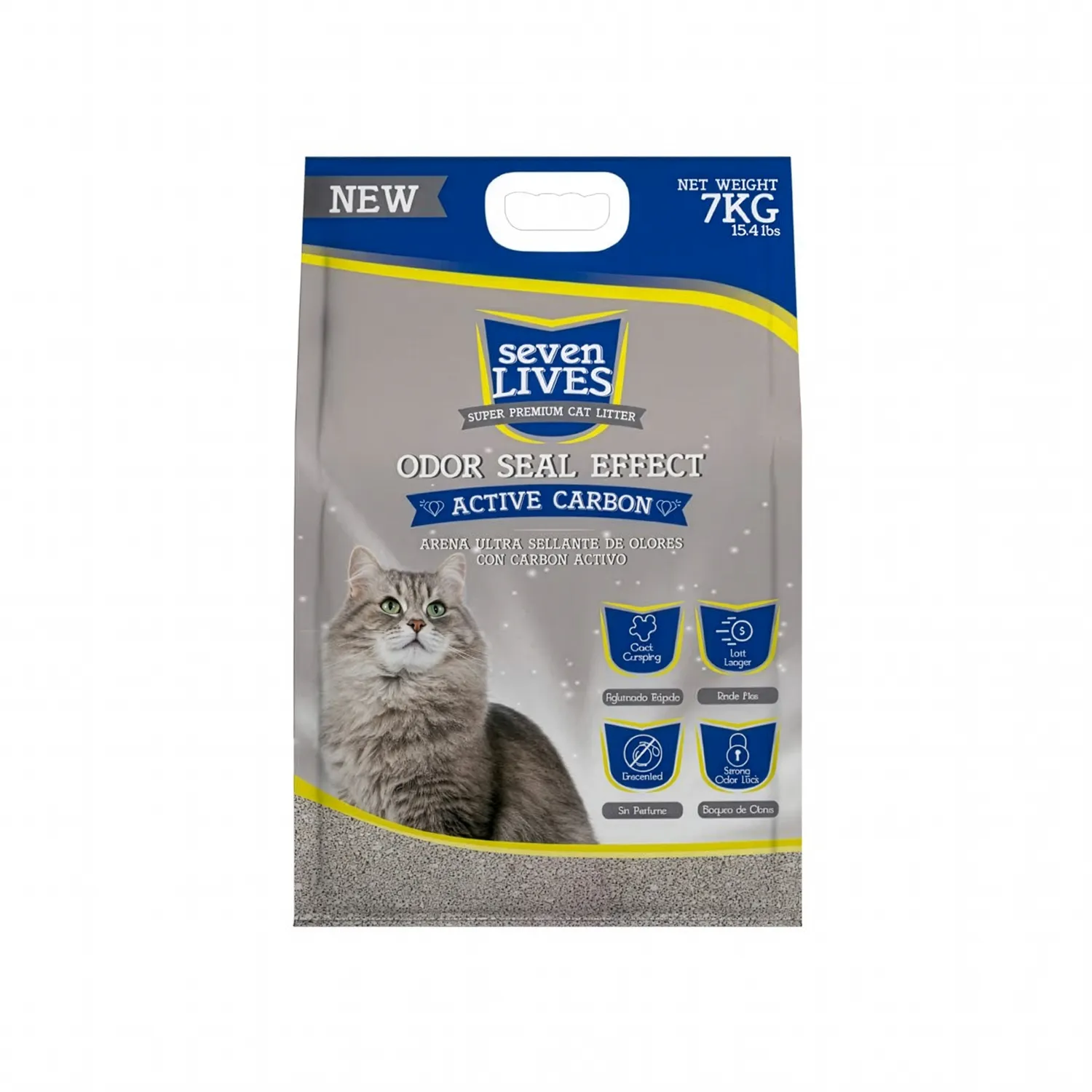 Seven Lives Arena Sanitaria con Carbón Activado